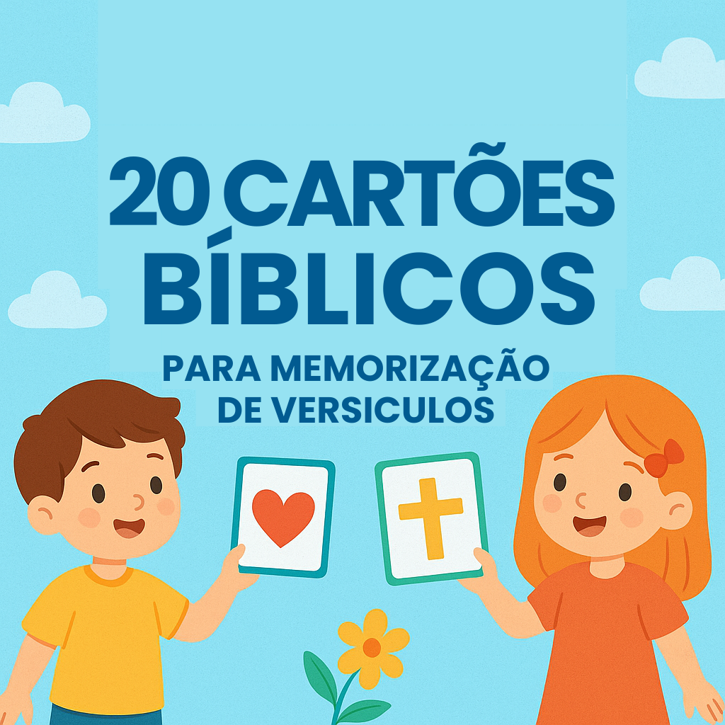 20 Cartões Bíblicos para Memorização de Versículos